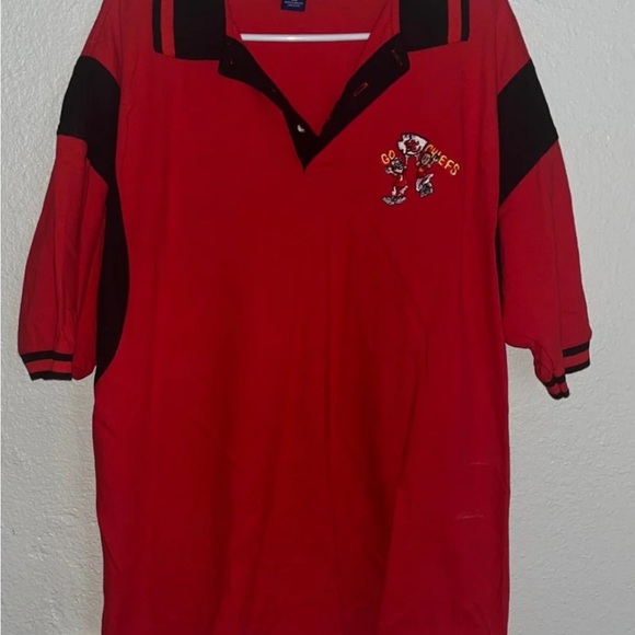 2 Men’s VTG Crystal Springs Button Up Shirts Kansas City Chiefs Logo NFL XXL - Picture 5 of 7